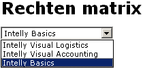 Gebruikers per module > Selecteer een module