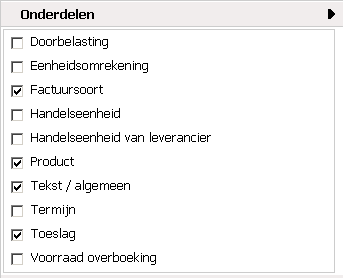 LCC Onderdelen