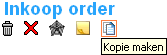 Inkooporder kopiëren